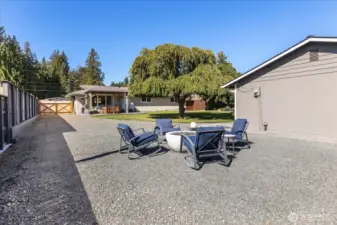 0.37 acre property with private and fully fenced yard. Double gate perfect for secure RV and boat parking.