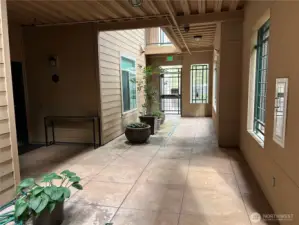 Walk way to Condo