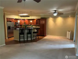 Kitchen view from Living Room