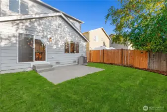 Fully Fenced Backyard