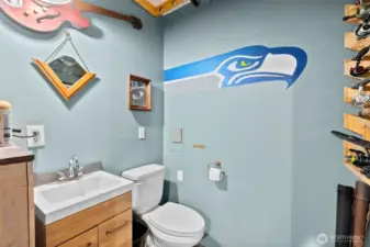 Garage bathroom