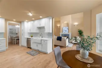 Kitchen with dinette