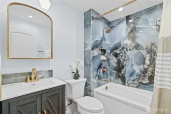 Lower level full bathroom