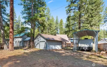 House, Garage, and RV Area