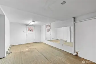 Lower level has outside entrance