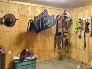 Tackroom in barn to hold all your tools.