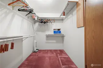 Large walk in closet