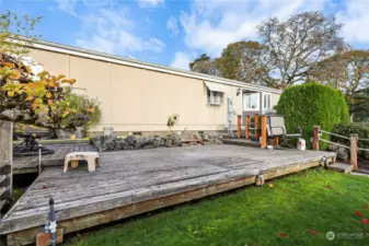 Nice deck out back door