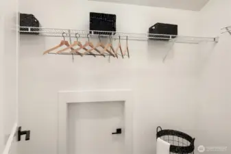 Primary walk in closet