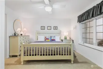 Bedroom with attached bath