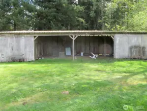 Storage shed.