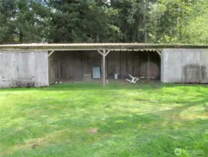 Storage shed.