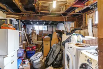 #2's private storage and tenant owned washer/dryer