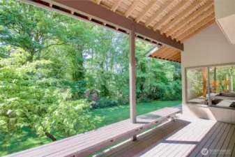 Sunny back deck!