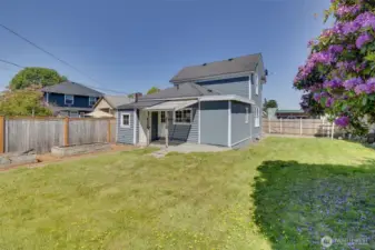 View toward back of house from garage.