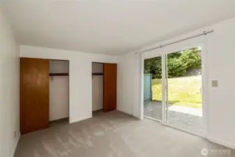 And sliding door to back patio