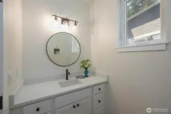 Downstairs bathroom.