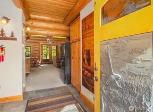 a beautiful log home