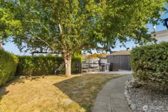 Take this path from front of home to the side yard or 2 two car garage off the alley.  Easy peasy!