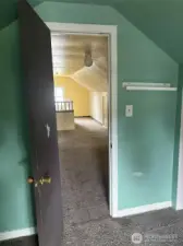 Larger of the two upstairs bedrooms