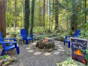 Gather around the cozy firepit for warm evenings and good company.