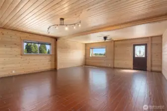 Primary bedroom suite - shown here without the virtual staging in place.
