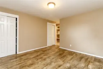 The primary bedroom has 2 closets.