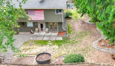 Another view of the backyard.