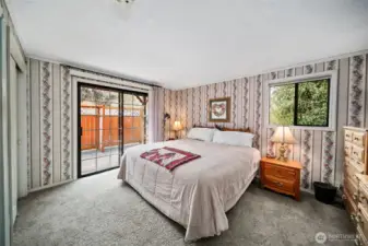 Primary Bedroom, Slider to Back Deck