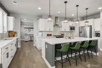 Large kitchen with tons of cabinets and storage