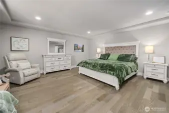 The Primary bedroom is huge!