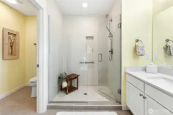 Private water closet.