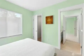 Large walk-in closet and Jack-and-Jill bathroom between bedrooms 2 & 3.