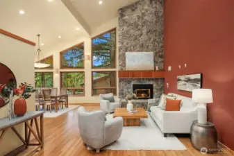 Dramatic high ceilings