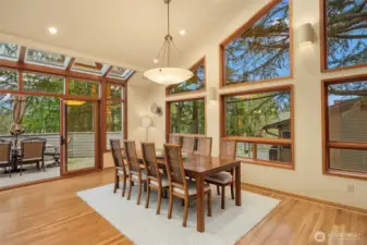 Spacious formal dining room