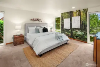 Main level primary suite