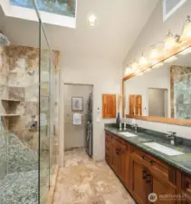 Remodeled primary bathroom