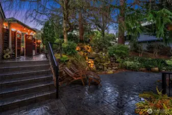 Your own retreat with a water feature, private and serene