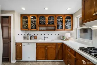 Charming kitchen is the perfect blend of classic charm & modern touches