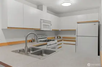 Kitchen with eating space.