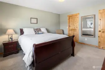 Large and spacious primary bedroom with large walk-in closet.
