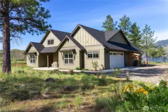 Idyllic setting amongst the scattered pines, with views in every direction.