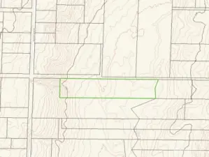 Approximate boundaries in green with contours.