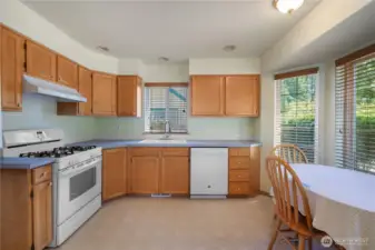 All the appliances are included, including the table and chairs.