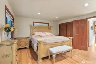 Your primary suite features 2 closets including a walk-in closet, a 5 piece ensuite & access to your deck to enjoy morning coffees or late night wine downs.