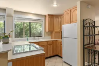 A FULL kitchen!!! A central vac system makes cleaning easy.
