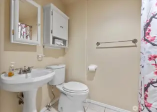 A full bathroom completes your MIL.