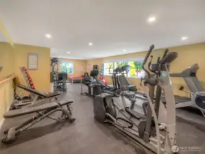 Exercise room located at the Clubhouse
