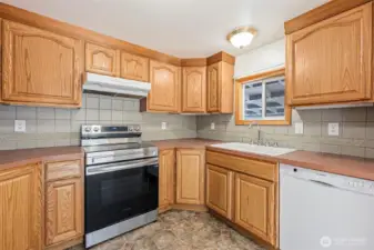 Large kitchen.