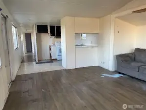 Inside trailer